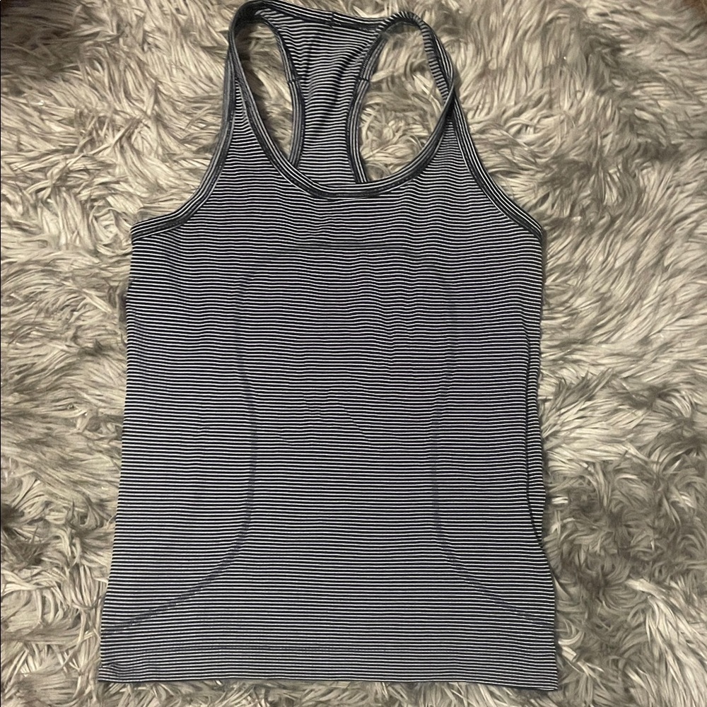 lululemon Striped Racerback Tank Top size 6